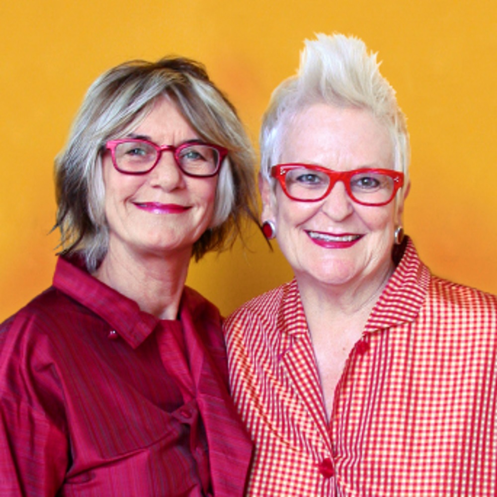 Portrait de Gai Gherardi et Barbara McReynolds, créatrice des lunettes L.A. Eyeworks