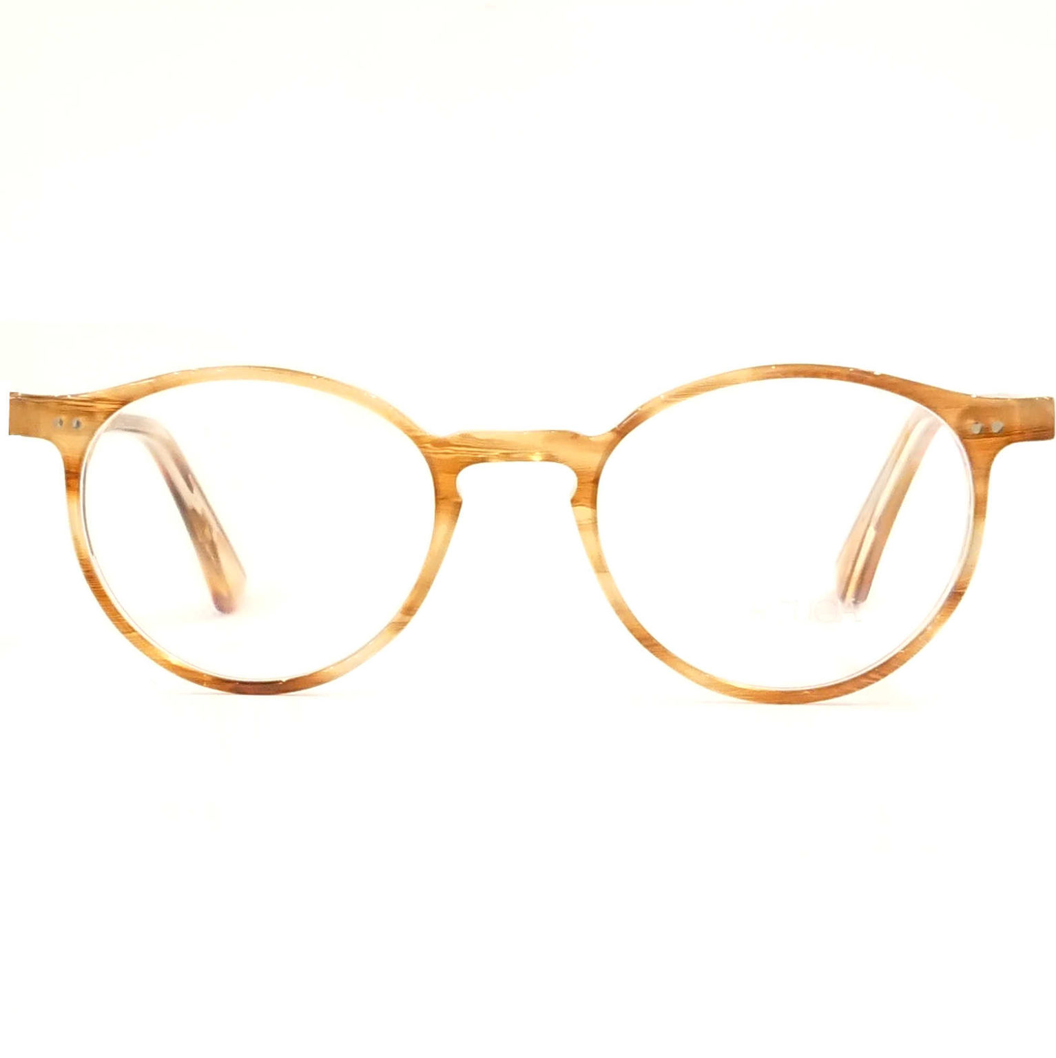 lunettes tortuga ronde écaille claire