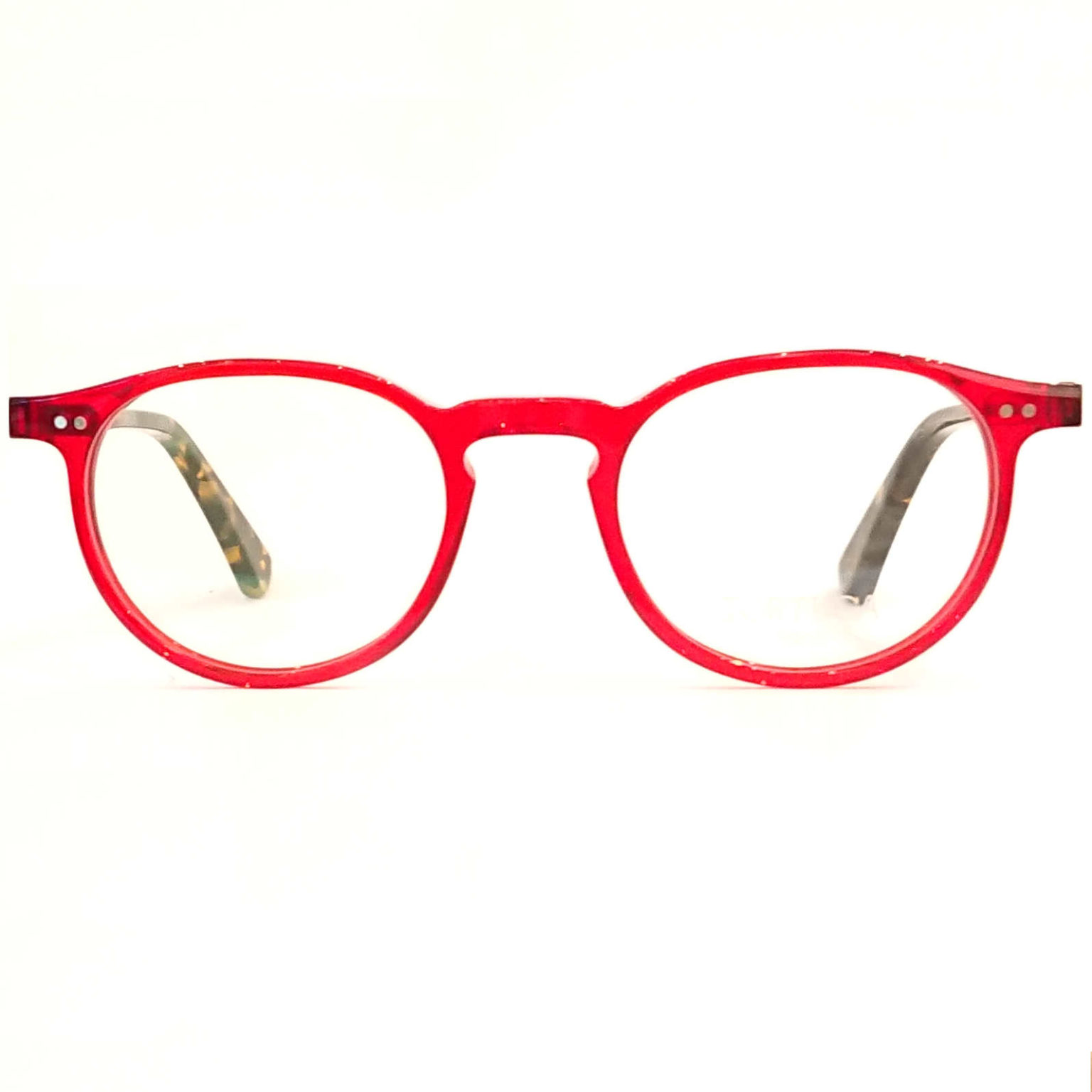 lunettes tortuga ronde rouge