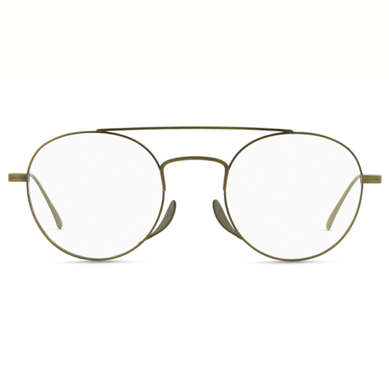 lunettes Lunor avec le nez inversé pour plus de confort edition 2021 forme ronde en or vieilli
