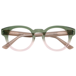lunettes Lafont épaisses et cristal vert dégradé rose
