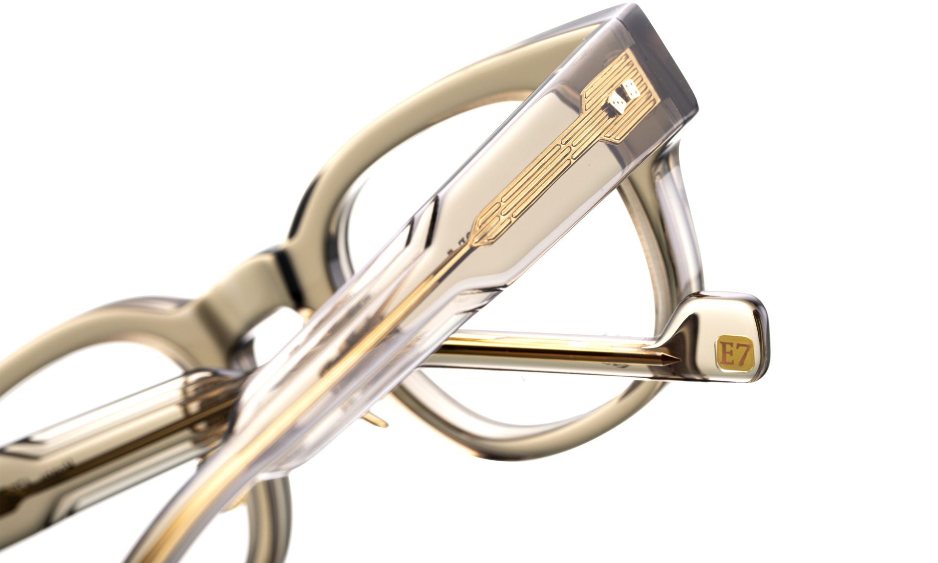 ENTOURAGE OF 7 Détails de la branche d'une paire de lunettes entourage of 7