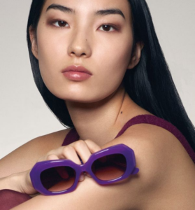 Lunettes De Soleil Vintage Emmanuelle Khanh Paris – Modèle 8080.15 Blanc, Très Bon état