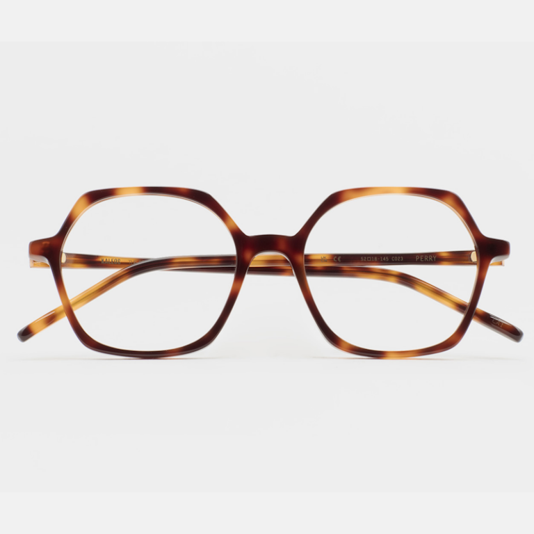 Lunettes de la marque Kaleos, fine et légère de couleur écaille douce