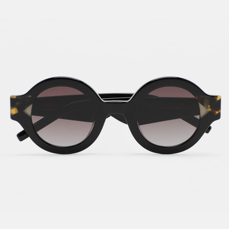 Lunettes de soleil femme de la marque Kaleos noire et écaille et verres tintés